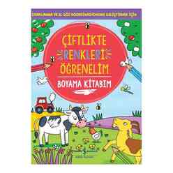 Çiftlikte - Renkleri Öğrenelim Boyama Kitabım - Thumbnail