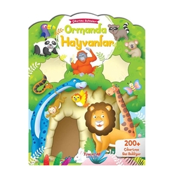 Yumurcak Yayınevi - Çıkartma Sahneleri Ormanda Hayvanlar