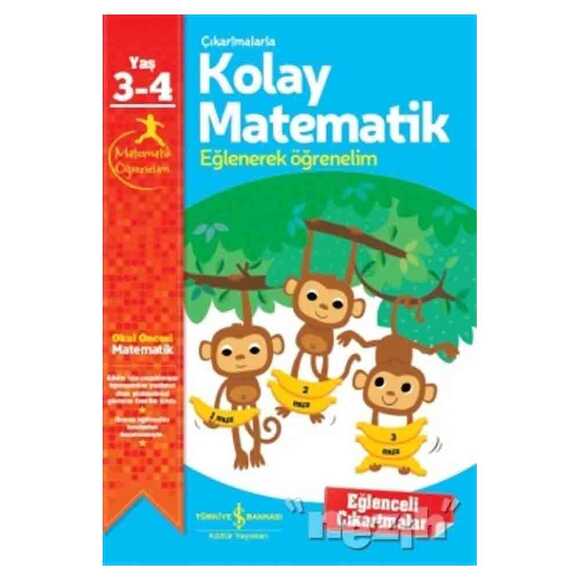 Çıkartmalarla Kolay Matematik 3-4 Yaş