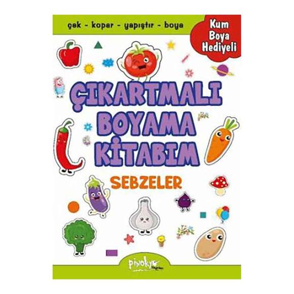 Çıkartmalı Boyama Sebzeler