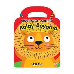 Çıkartmalı - Çantalı Kolay Boyama - Aslan - Thumbnail