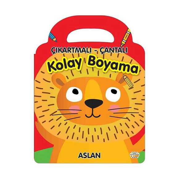 Çıkartmalı - Çantalı Kolay Boyama - Aslan