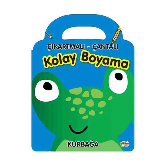 Çıkartmalı - Çantalı Kolay Boyama - Kurbağa