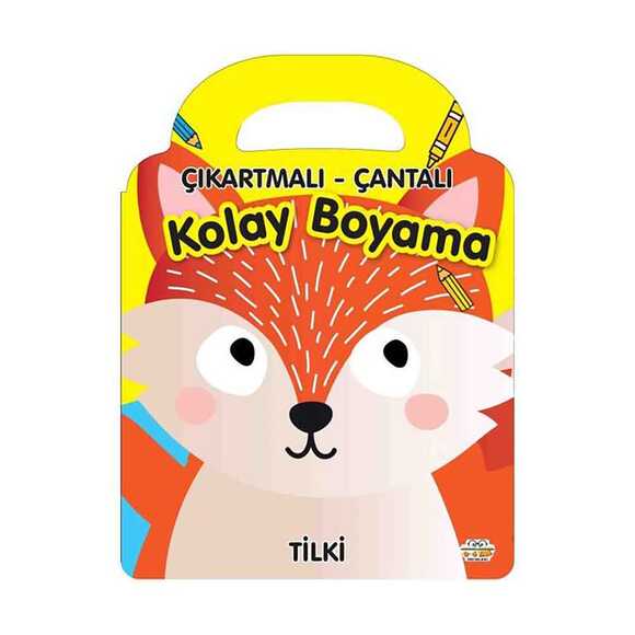 Çıkartmalı - Çantalı Kolay Boyama - Tilki