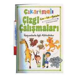 Ema Kitap - Çıkartmalı Çizgi Çalışmaları-Havanlarla