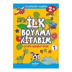 Çıkartmalı İlk Boyama Kitabım 1 - 2+ Yaş - Thumbnail