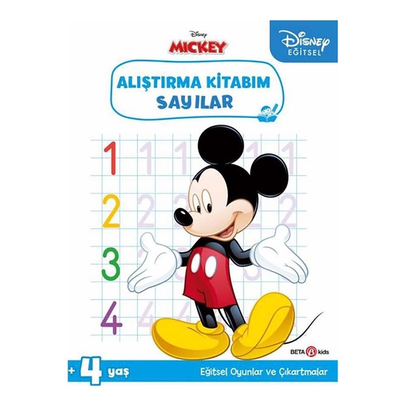 Çıkartmalı Mickey Alıştırma Kitabım Sayılar