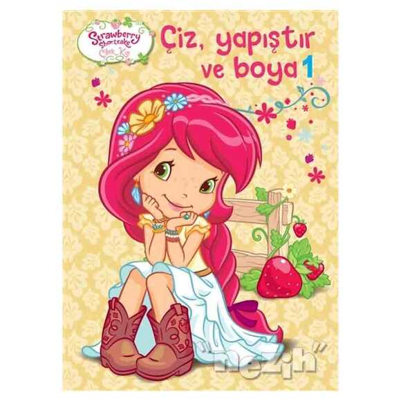 Çilek Kız - Çiz Yapıştır Boya 1