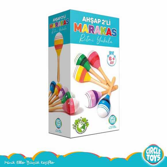 Circle Toys Ahşap Marakas 2’li CRCL117