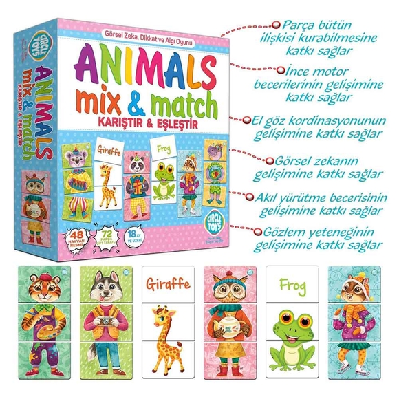 Circle Toys Animals Mix & Match CRCL031