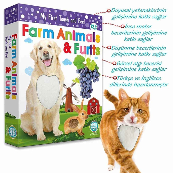 Circle Toys Dokun Hisset Farm Animals (Çiftlik Hayvanları Ve Meyveler) CRCL044