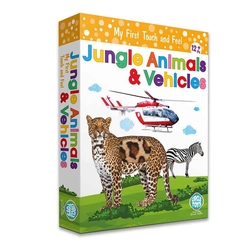 Circle Toys Dokun Hisset Jungle Animals (Orman Hayvanları Ve Araçlar) CRCL043 - Thumbnail