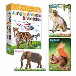 Circle Toys Dokun Hisset Jungle Animals (Orman Hayvanları Ve Araçlar) CRCL043 - Thumbnail