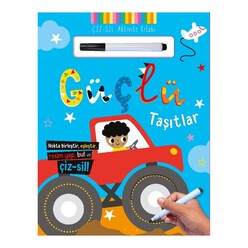 İndigo Kitap - Çiz – Sil Aktivite Kitabı Güçlü Taşıtlar