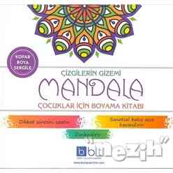 Çizgilerin Gizemi - Mandala Çocuklar İçin Boyama Kitabı - Thumbnail