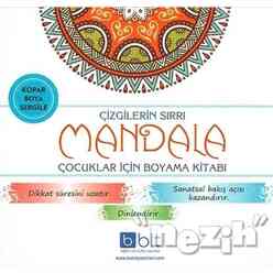 Çizgilerin Sırrı - Mandala Çocuklar İçin Boyama Kitabı - Thumbnail