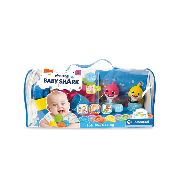 Clementoni Baby Shark Yumuşak Blok Çantası 17428