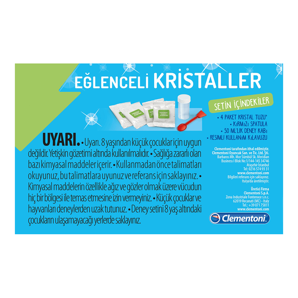 Clementoni Bilim Ve Oyun Işıltılı Kristaller Mini Set 64965