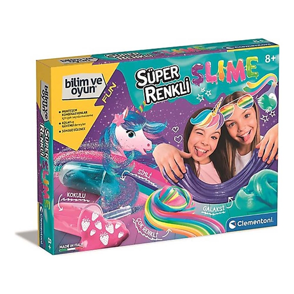 Clementoni Bilim ve Oyun Süper Renkli Slime 64812