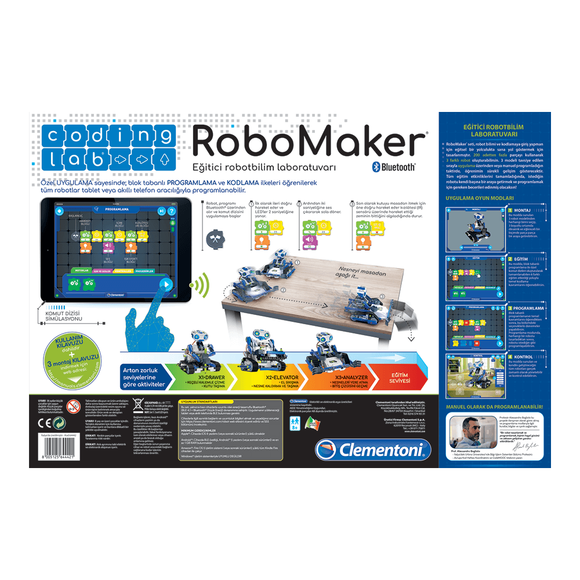 Clementoni Coding Lab Robomaker Start Eğitici Robotbilim Laboratuvarı 64442