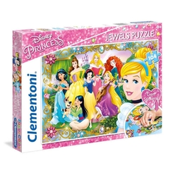 Clementoni Disney Princess Jewels Puzzle 104 Parça 20147 - Thumbnail