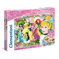 Clementoni - Clementoni Disney Princess Jewels Puzzle 104 Parça 20147