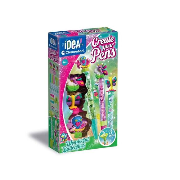 Clementoni Idea Kalem Tasarım Seti Kelebekler 18873