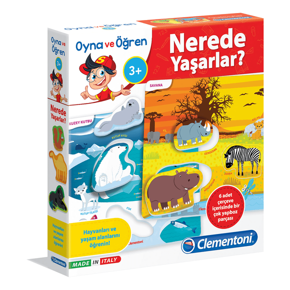 Clementoni Oyna ve Öğren Nerede Yaşarlar? 64432