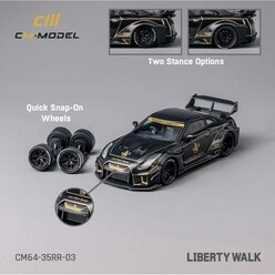 CM Model - CM Model 1:64 Nissan 35GT-R LB Silhouette Works Gt Jps CM64-35RR-03