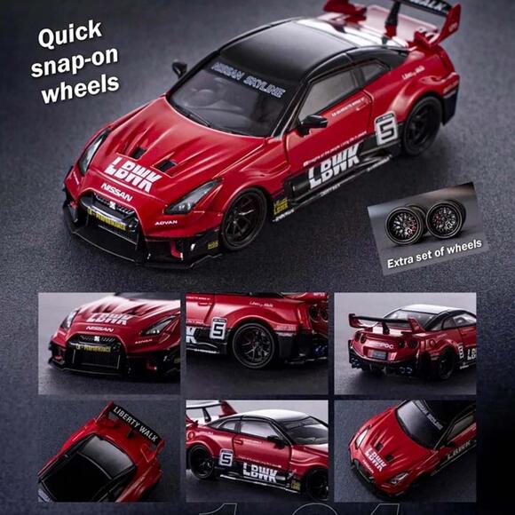 CM Model 1:64 Nissan 35GT-R LB Silhouette Works Gt Red Black CM64-35RR-01