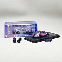 CM Model 1:64 Porsche 964 Widebody Chrome Color CM64-964-Chorme Colour - Thumbnail