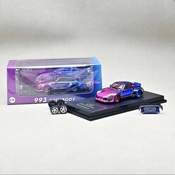 CM Model - CM Model 1:64 Porsche 964 Widebody Chrome Pink CM64-964-Chorme Pink