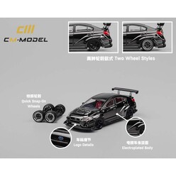 CM Model - CM Model 1:64 Subaru Varis Widebody 2.0 Black CM64-WRX-03