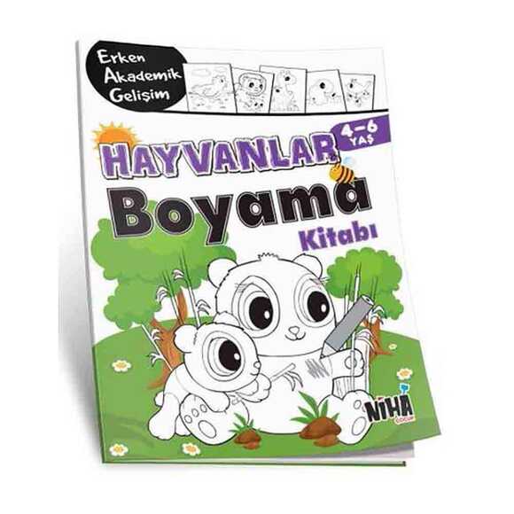 Çocuk EAG Hayvanlar Boyama Kitabı 4-6 Yaş