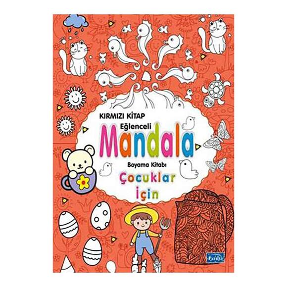 Çocuklar İçin Mandala Kırmızı