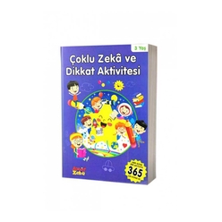 Aktif Zeka Yayınları - Çoklu Zeka Ve Dikkat 3 Yaş - Mavi Kitap