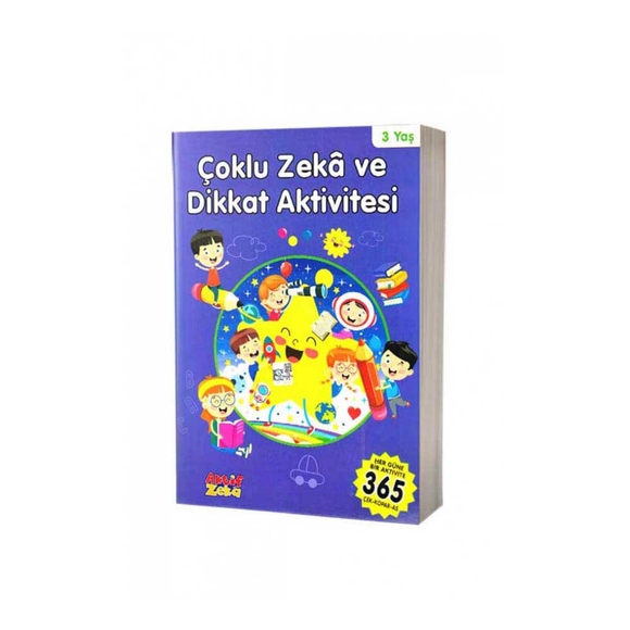 Çoklu Zeka Ve Dikkat 3 Yaş - Mavi Kitap
