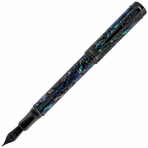 CONKLIN ENDURA 1898 LIMITED EDITION FOUNTAIN PEN ABALONE SHELL,GUNMETAL; MEDIUM NIB
