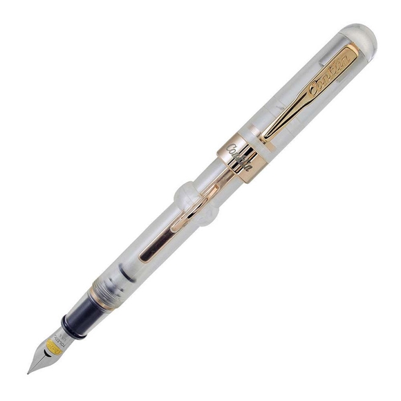 Conklin Mark Twain Demo Crescent Limited Edition 1898 Clear w/ RoseGold Dolma Kalem Omniflex Uç 