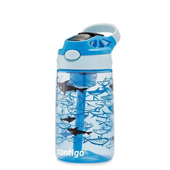 Contigo Gizmo Flip Pro Sharks Tritan Çocuk Suluğu 420ml Açık Mavi 2127476 - Thumbnail