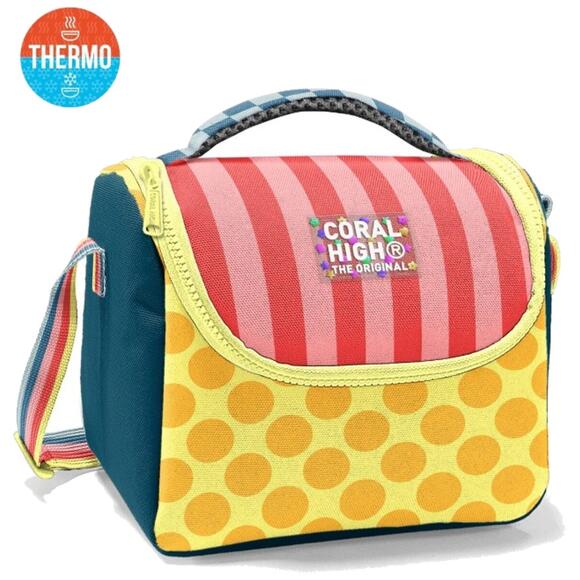 Coral High Çok Renkli Desenli Thermo Beslenme Çantası 37104