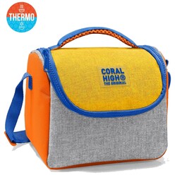 Coral High - Coral High Gri Sarı Thermo Beslenme Çantası 37121