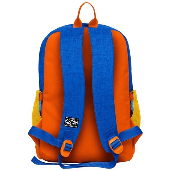 Coral High Gri Turuncu Renkli Okul Sırt Çantası 33221