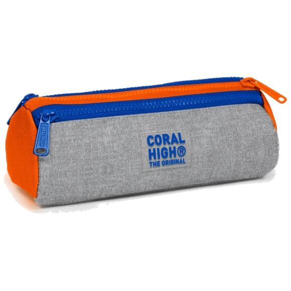 Coral High Gri Turuncu Üç Bölmeli Kalem Çantası 31021