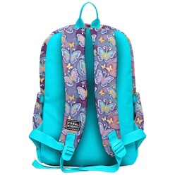 Coral High Pastel Renkli Kelebek Desenli Okul Sırt Çantası 33206 - Thumbnail