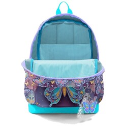 Coral High Pastel Renkli Kelebek Desenli Okul Sırt Çantası 33206 - Thumbnail