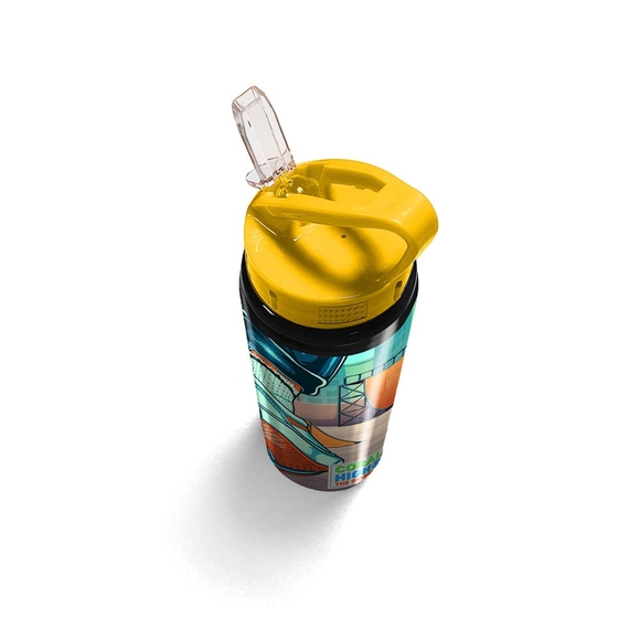 Coral Hıgh Pipetli Alüminyum Matara 600Ml 22939 