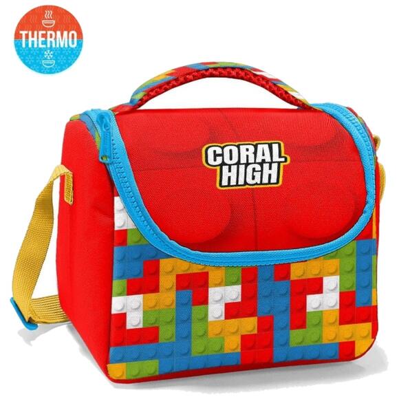 Coral High Renkli Blok Desenli Thermo Beslenme Çantası 11791