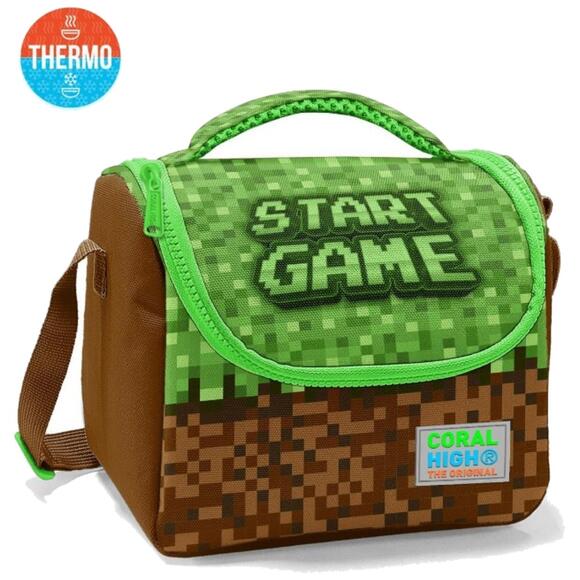 Coral High Yeşil Craft High Craft Desenli Thermo Beslenme Çantası 11792