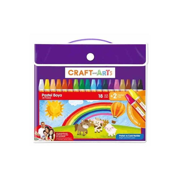 Craft And Arts Pastel Boya 18+2’li Çantalı 1518CK